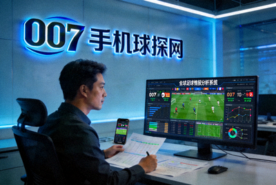 007手机球探网全球足球情报分析场景 - 分析师正在研究赛场数据